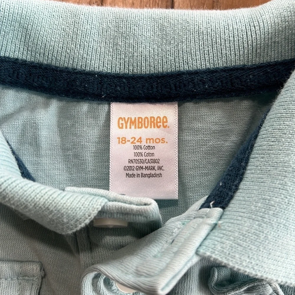 4/&20 Gymboree pale blue polo